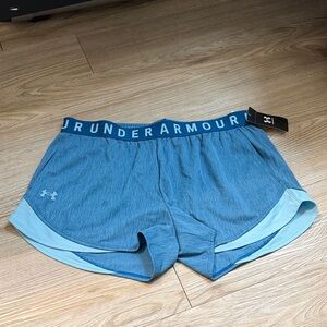 Under Armour Teal and Light Blue Training Shorts